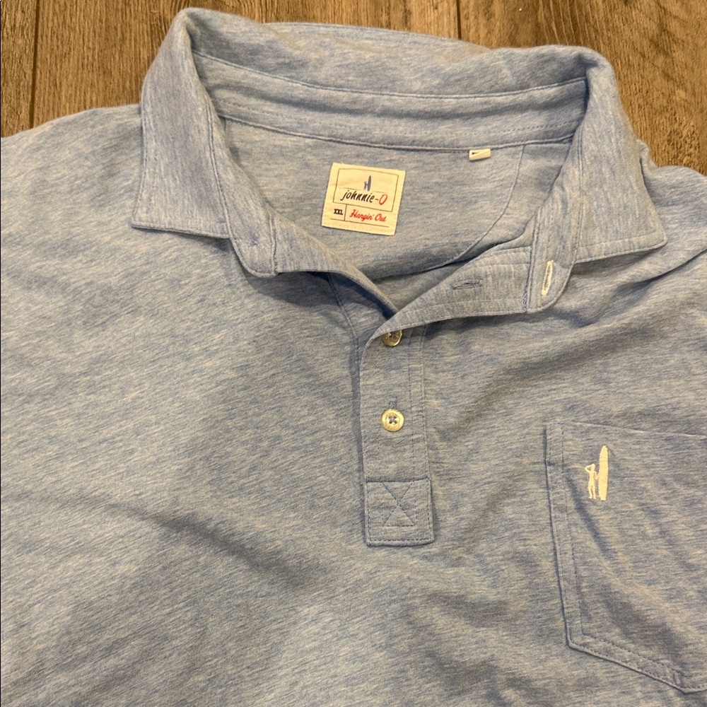 johnnie-O Light Blue Polo Shirt